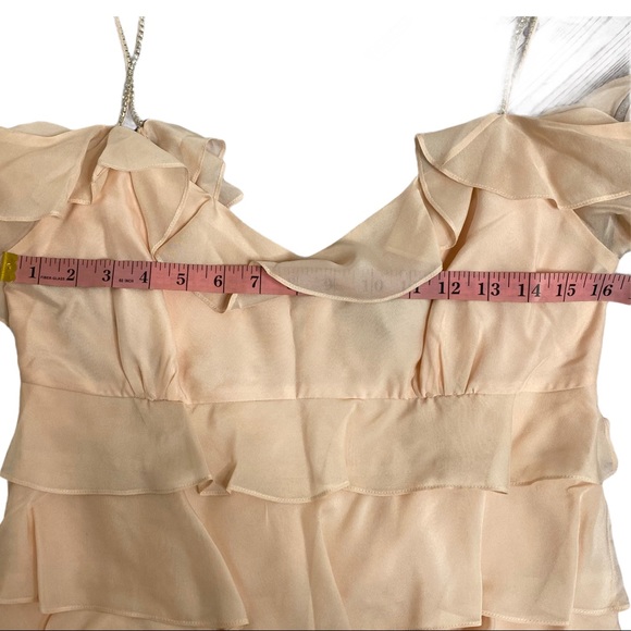 Rachel Zoe Rhinestone Ruffle Mini Dress NWT - Picture 7 of 13